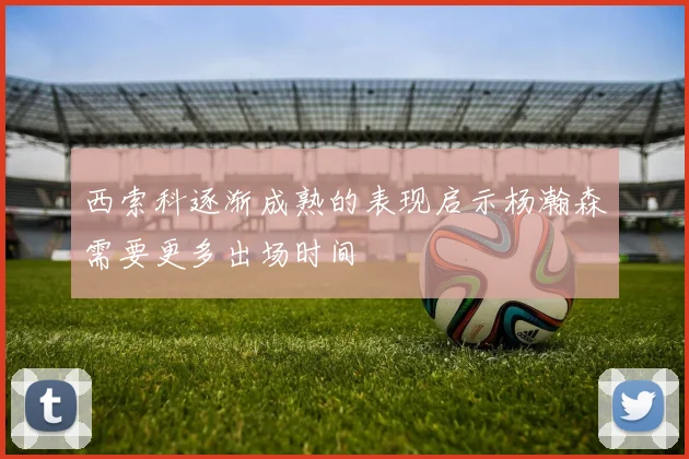 西索科逐渐成熟的表现启示杨瀚森需要更多出场时间